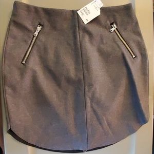 NWT H&M grey zipper skirt!